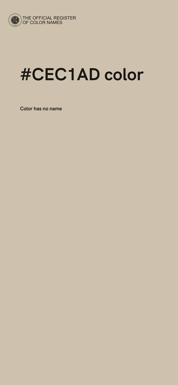 #CEC1AD color image