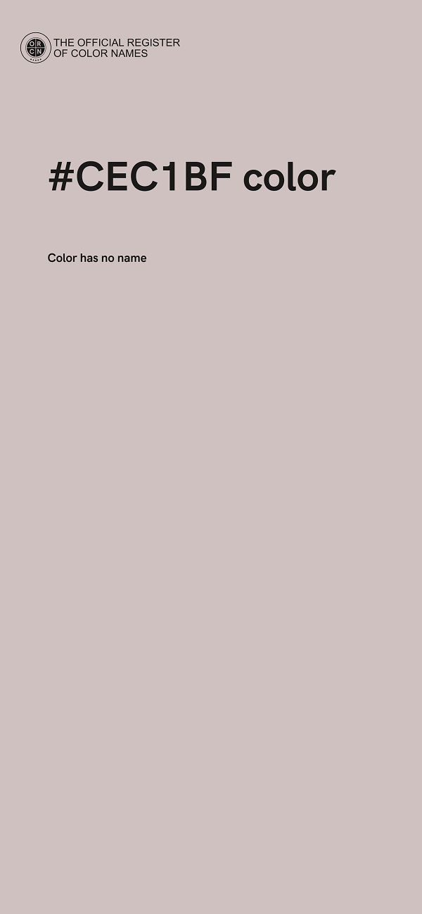 #CEC1BF color image