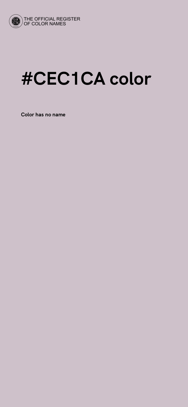 #CEC1CA color image