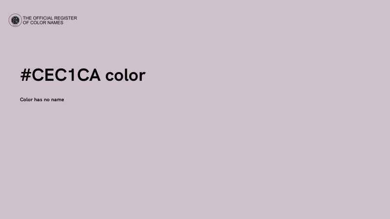 #CEC1CA color image