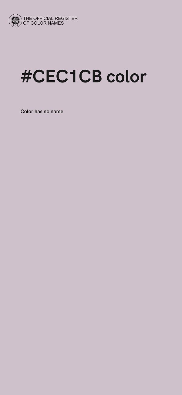 #CEC1CB color image