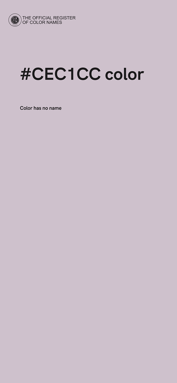 #CEC1CC color image