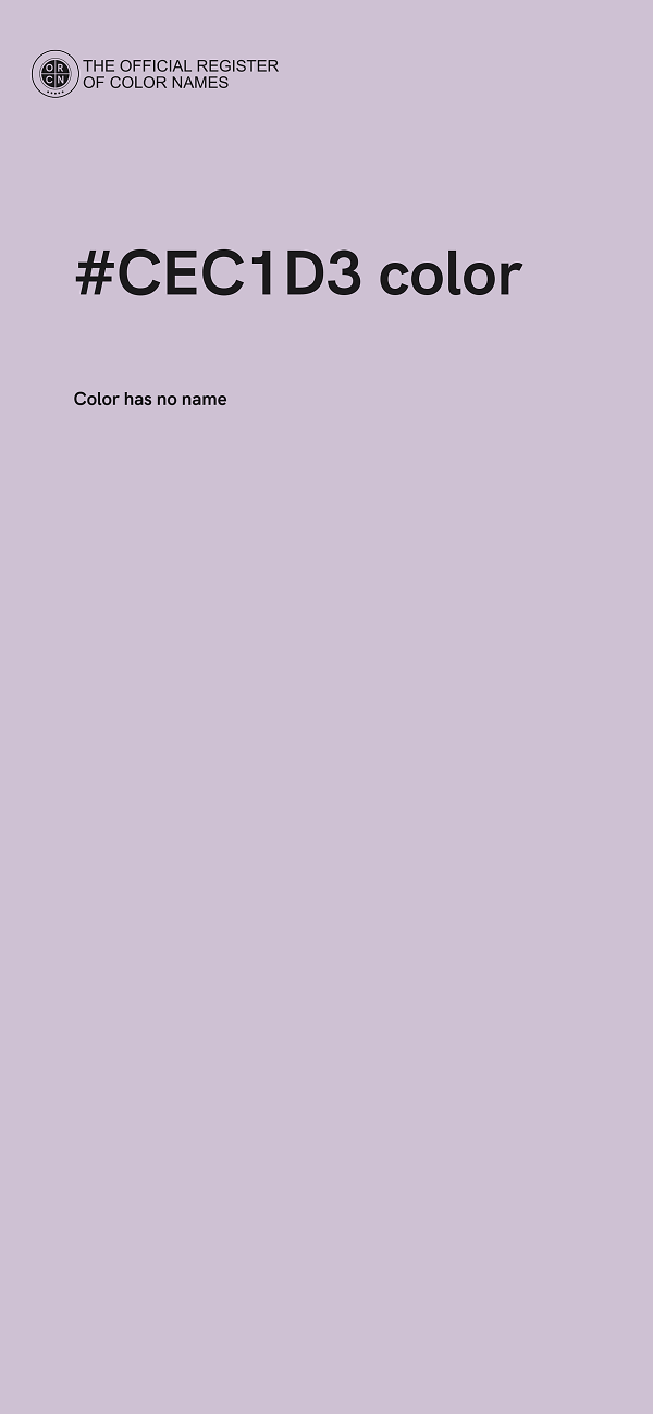 #CEC1D3 color image