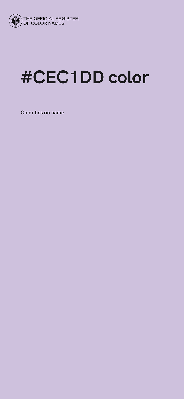 #CEC1DD color image