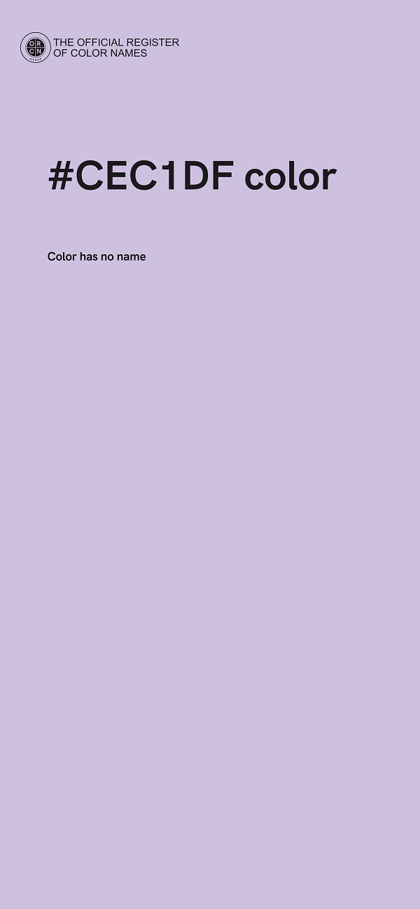 #CEC1DF color image