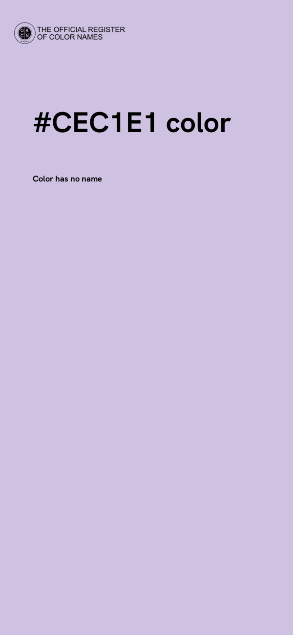 #CEC1E1 color image