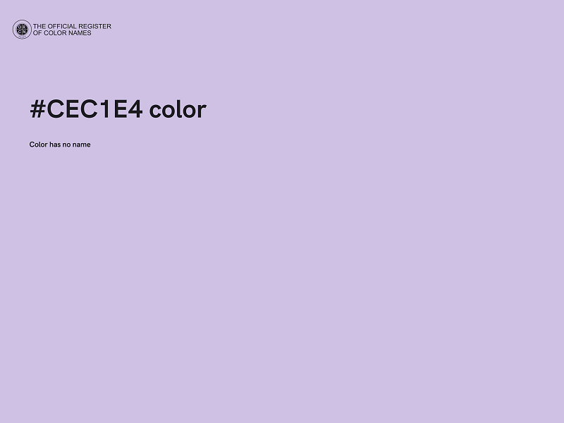 #CEC1E4 color image