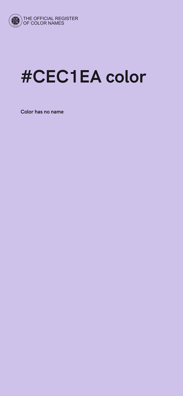 #CEC1EA color image