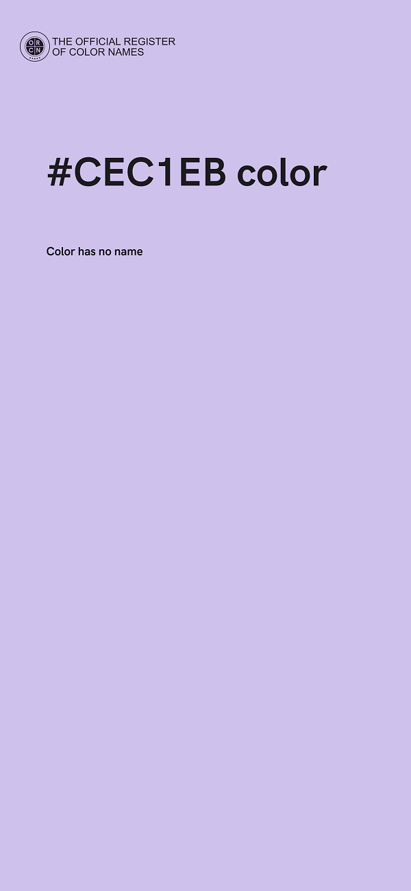 #CEC1EB color image