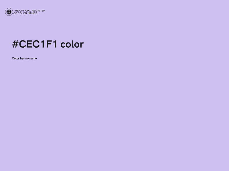 #CEC1F1 color image