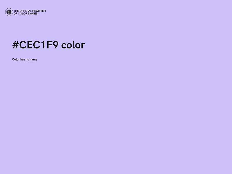 #CEC1F9 color image