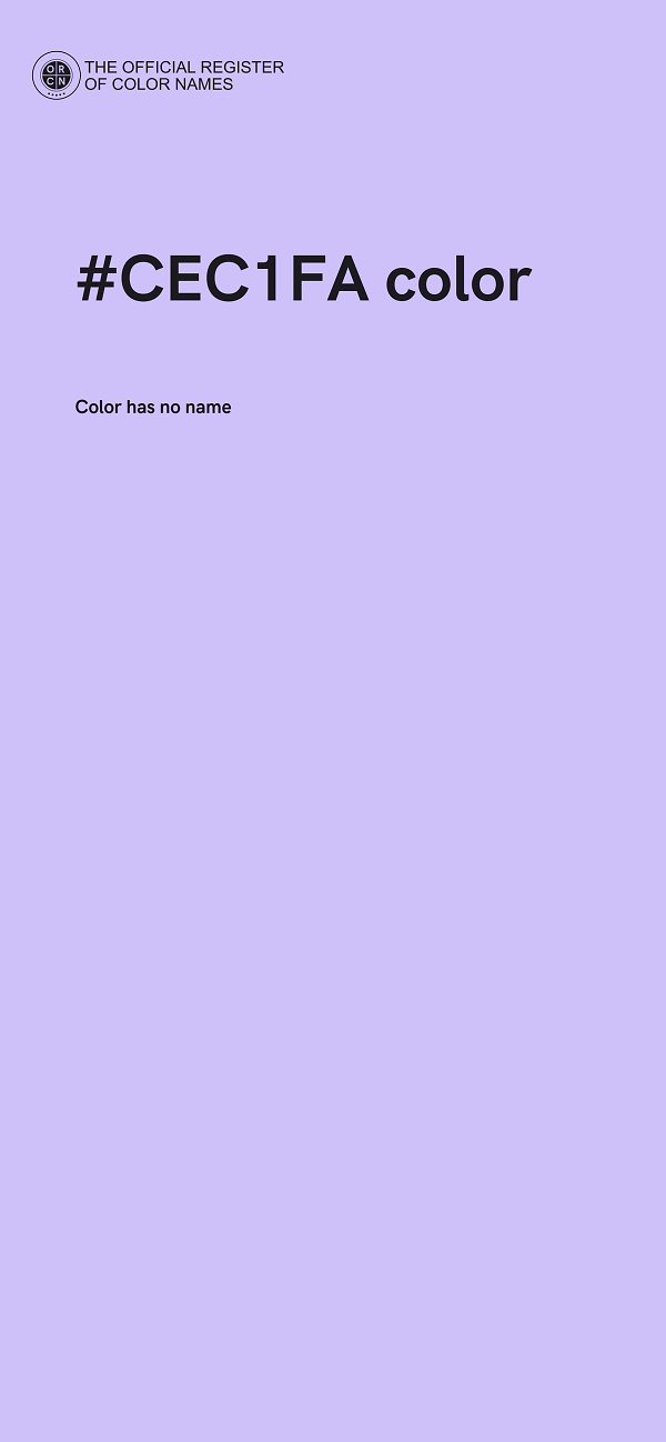 #CEC1FA color image