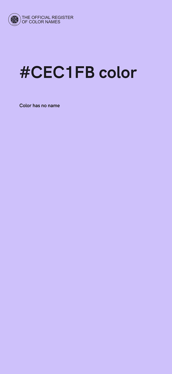 #CEC1FB color image