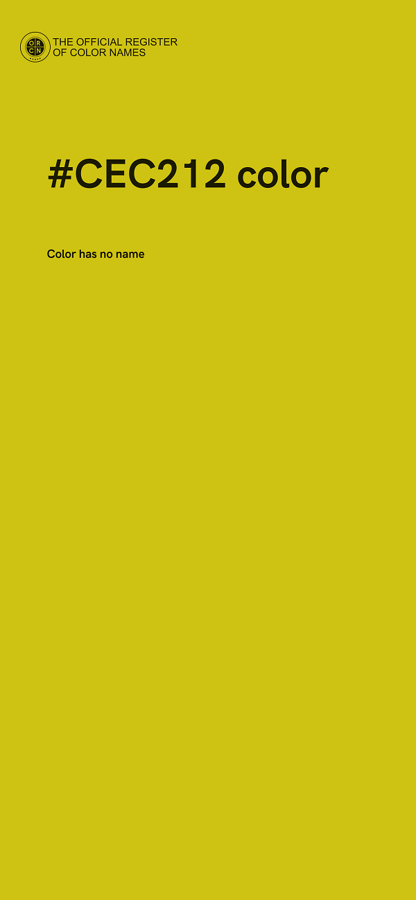 #CEC212 color image