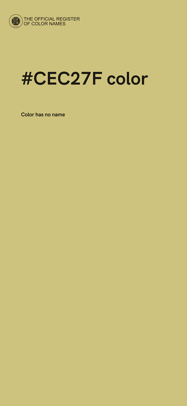 #CEC27F color image