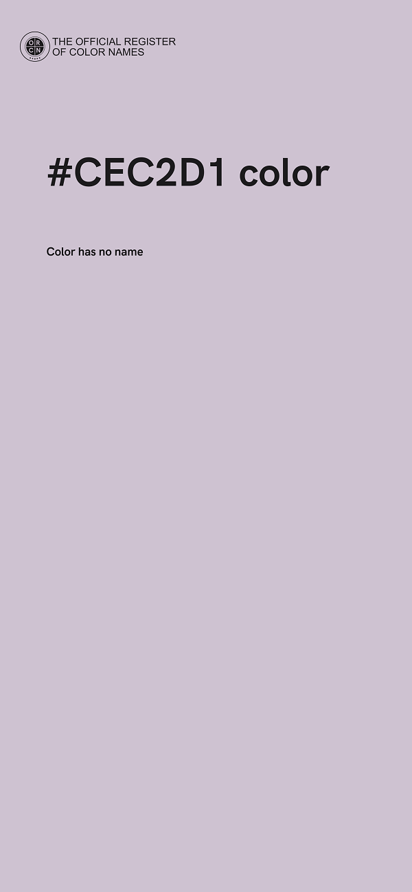 #CEC2D1 color image