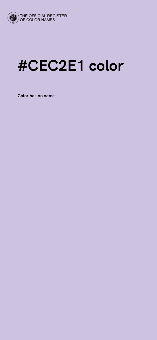 #CEC2E1 color image