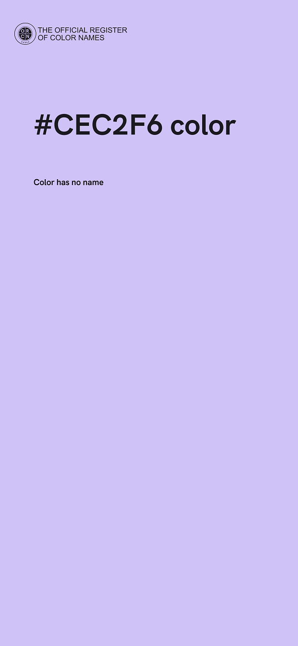 #CEC2F6 color image