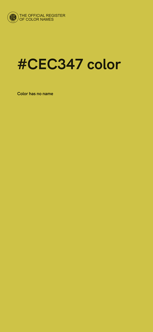 #CEC347 color image
