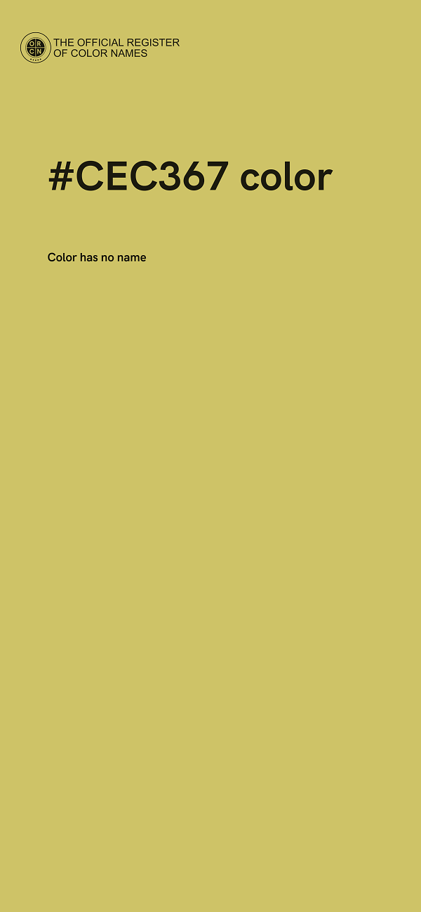 #CEC367 color image