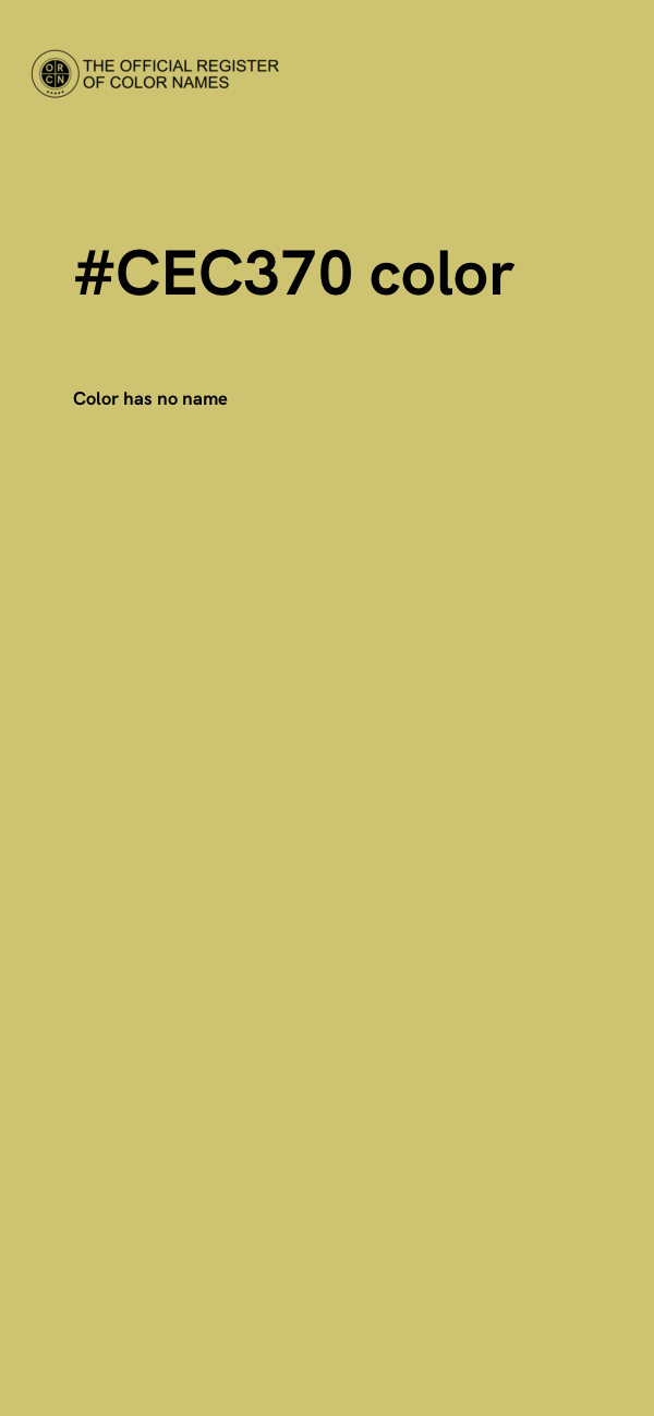 #CEC370 color image