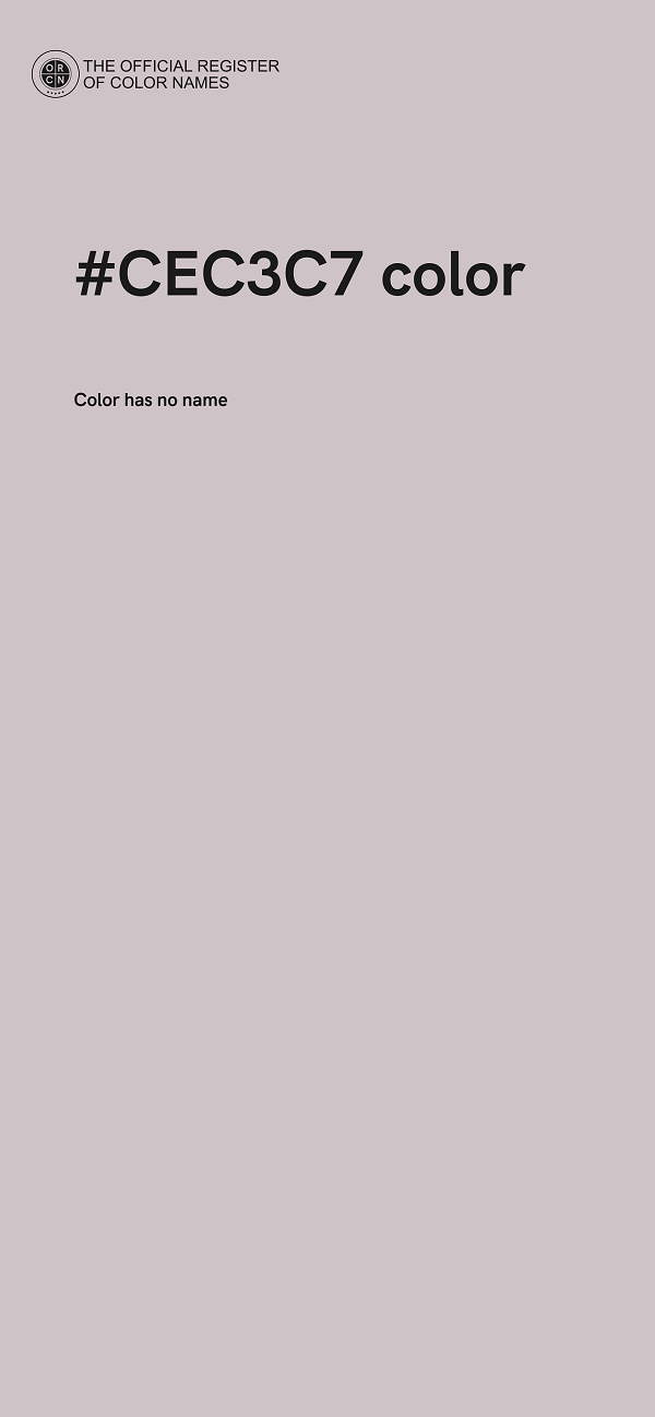 #CEC3C7 color image