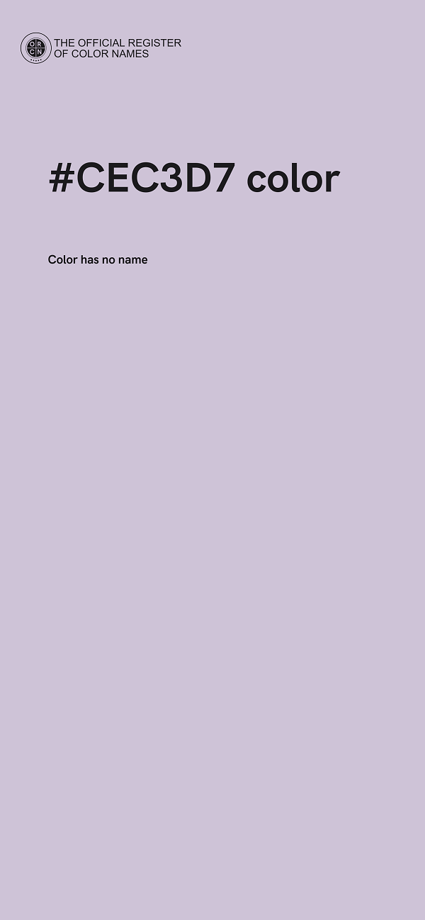 #CEC3D7 color image