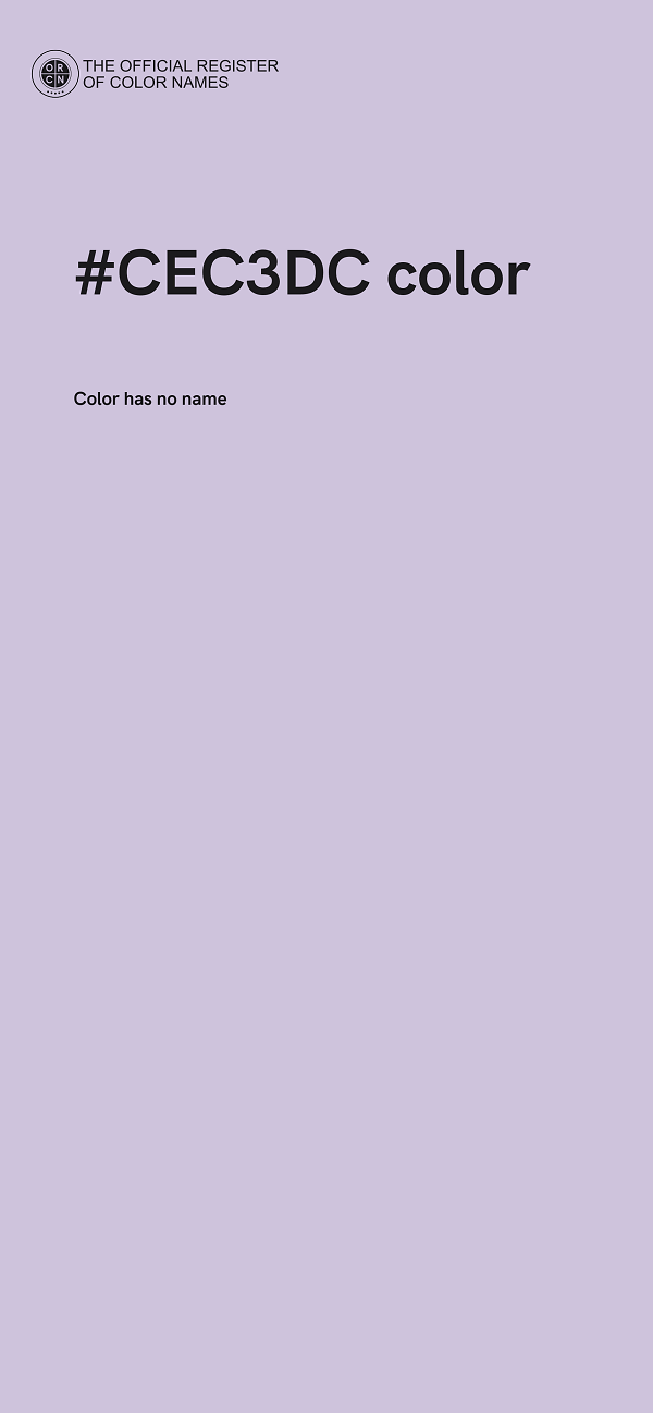 #CEC3DC color image