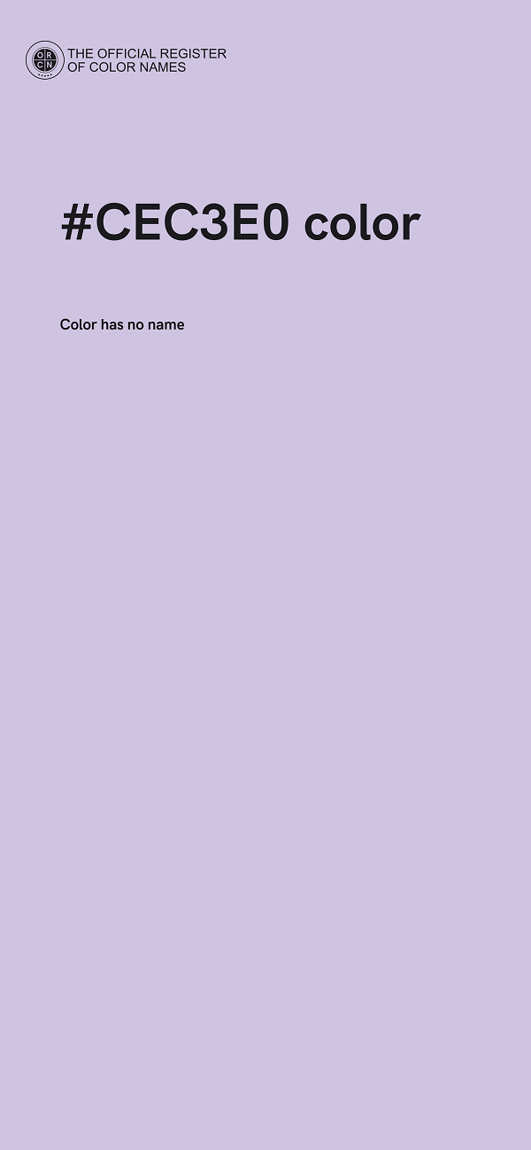 #CEC3E0 color image