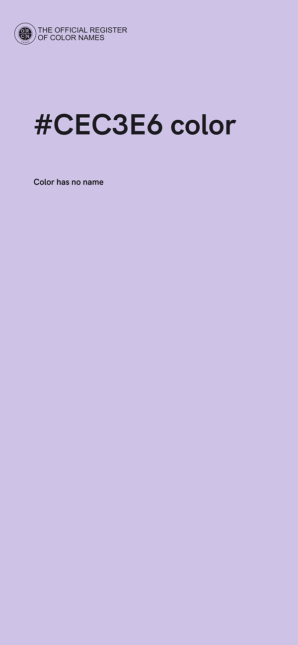 #CEC3E6 color image