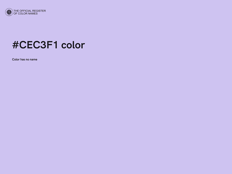 #CEC3F1 color image