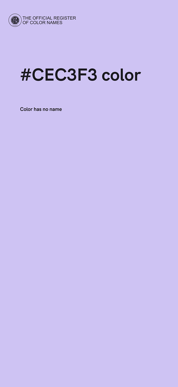 #CEC3F3 color image