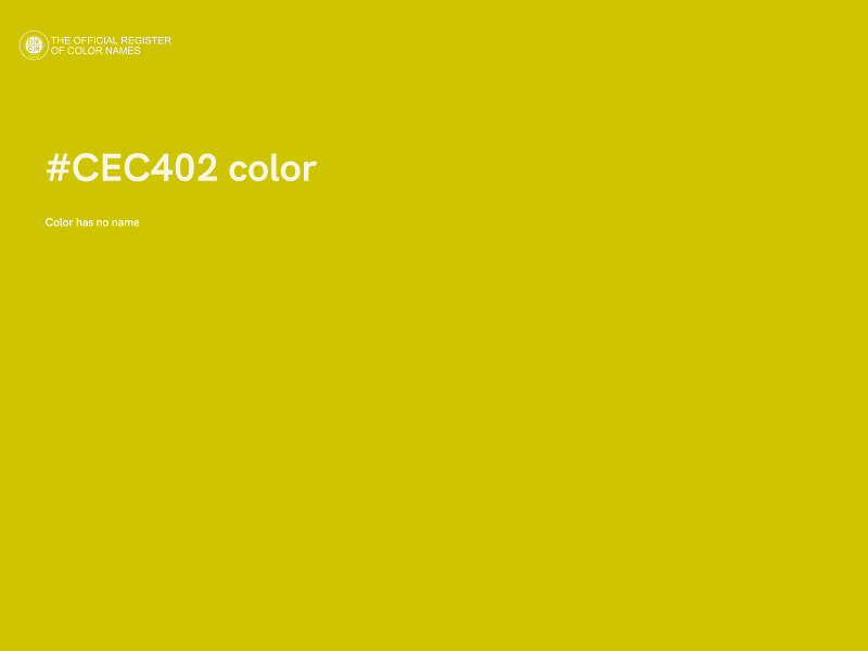 #CEC402 color image