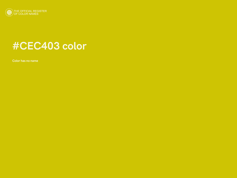 #CEC403 color image