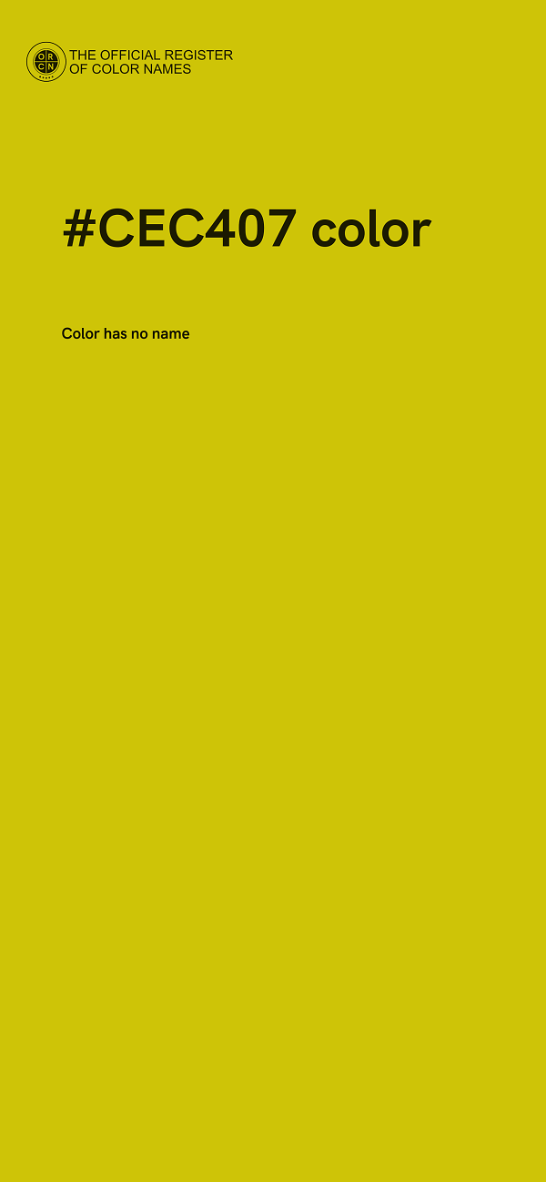 #CEC407 color image