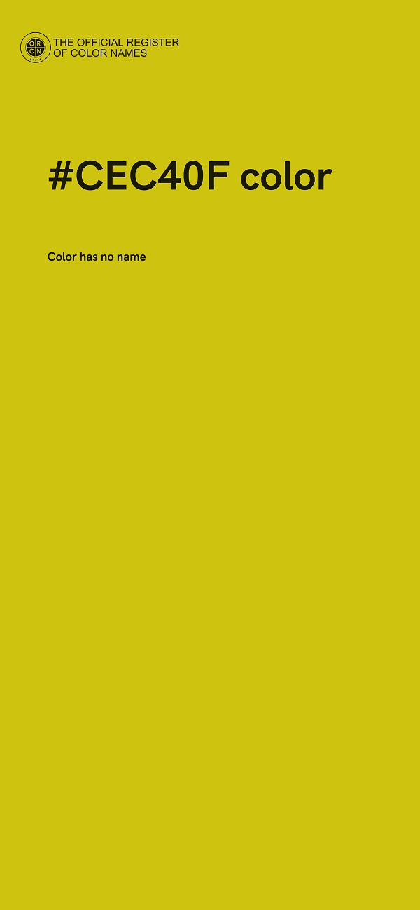 #CEC40F color image
