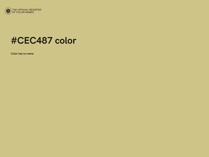 #CEC487 color image