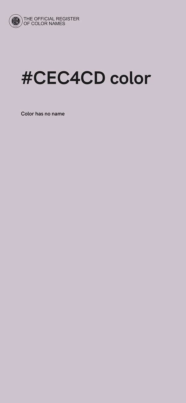 #CEC4CD color image