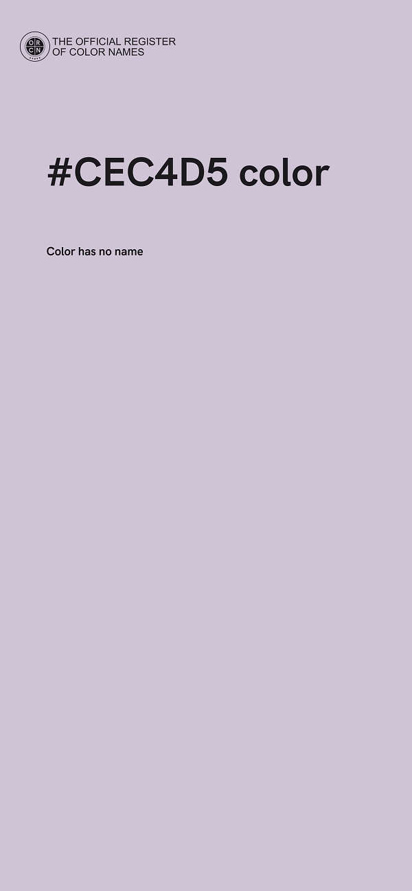 #CEC4D5 color image