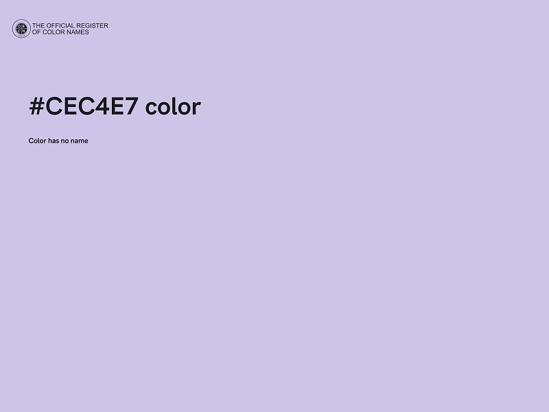 #CEC4E7 color image