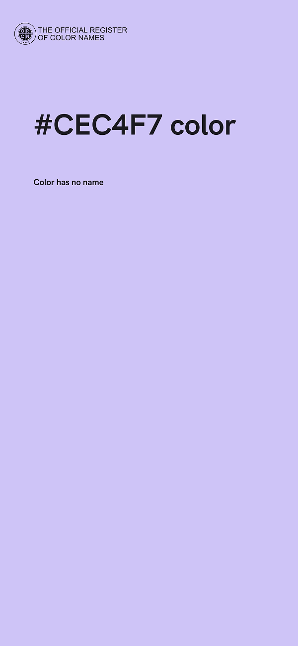 #CEC4F7 color image