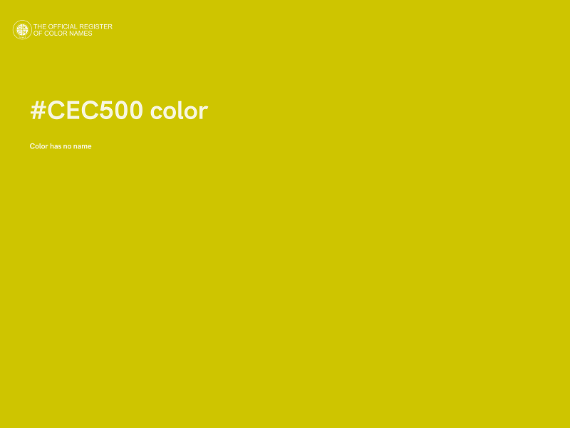 #CEC500 color image