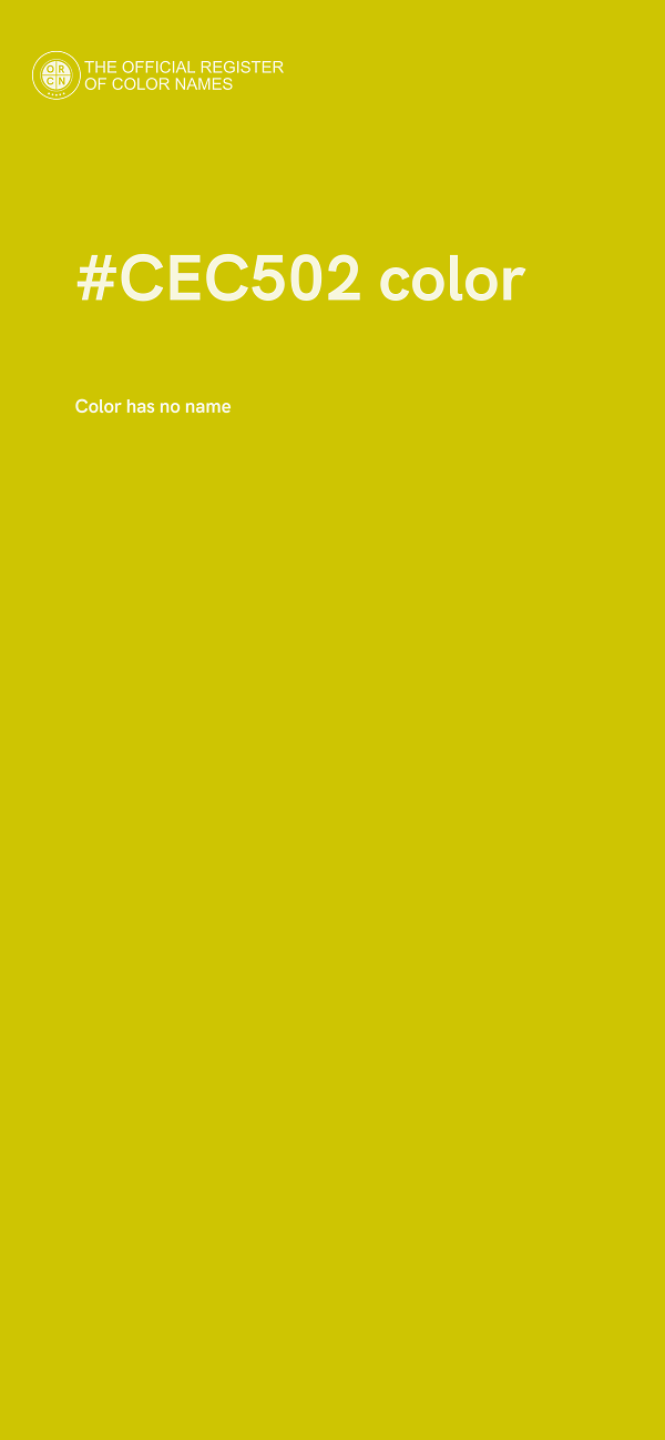 #CEC502 color image
