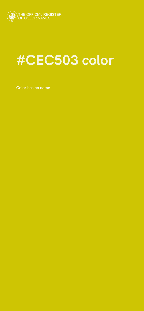 #CEC503 color image
