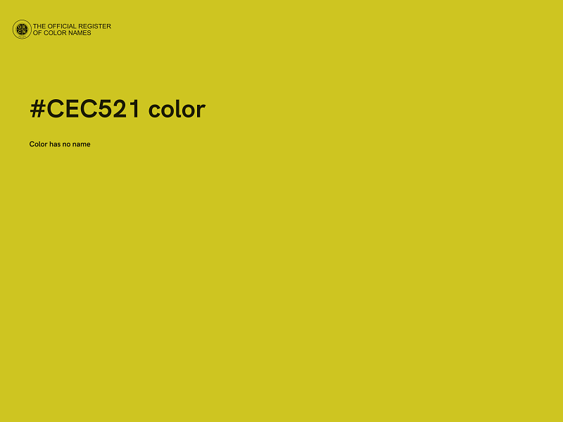 #CEC521 color image