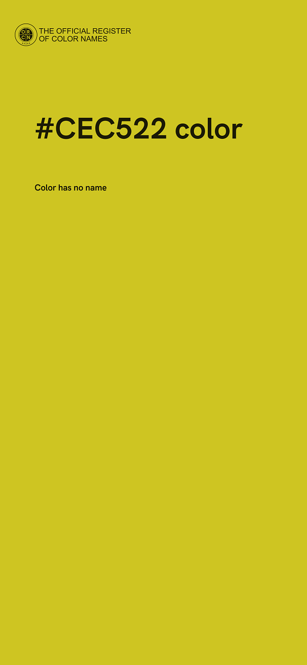 #CEC522 color image
