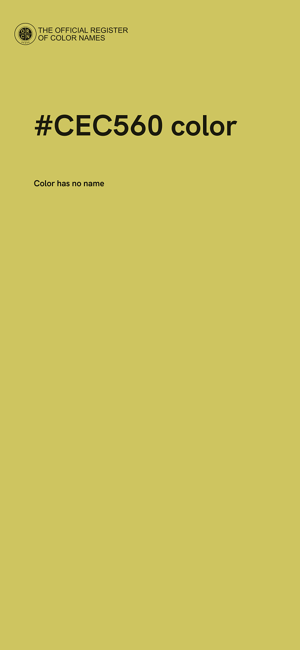 #CEC560 color image
