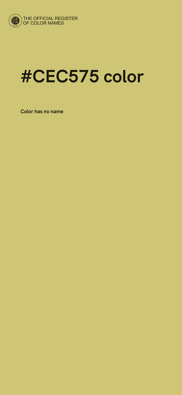 #CEC575 color image