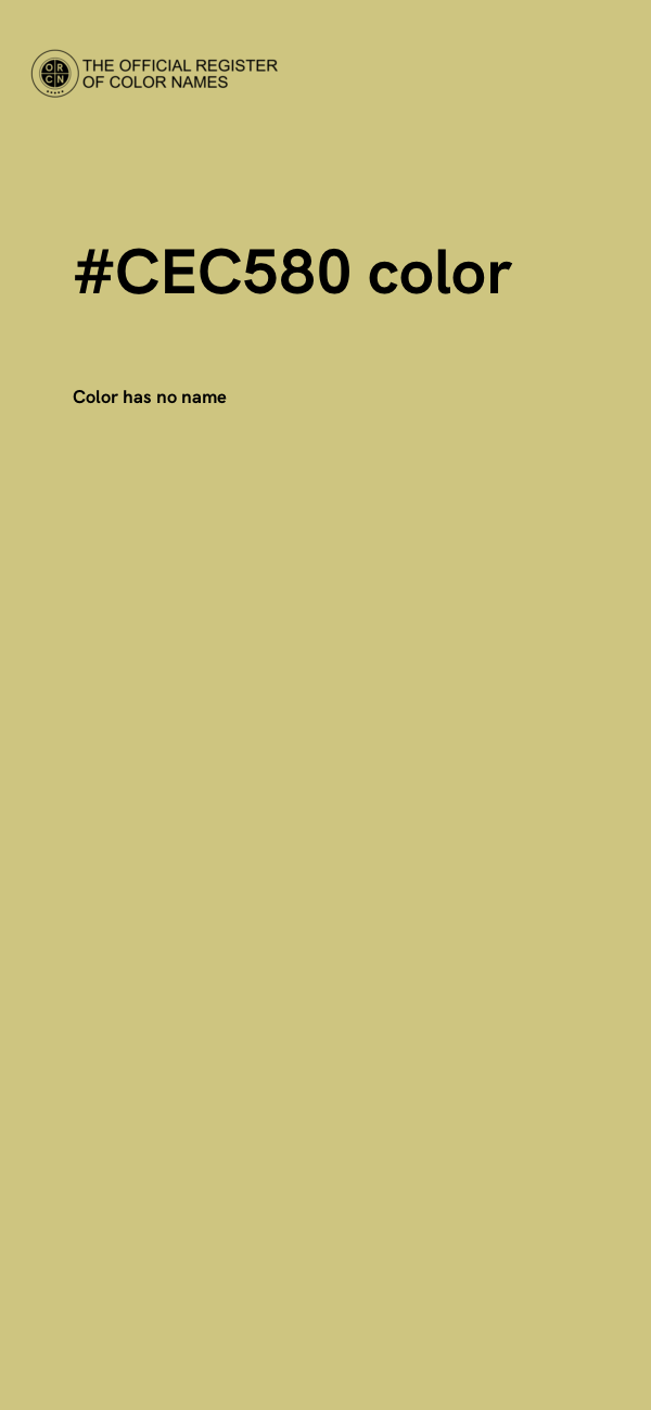 #CEC580 color image
