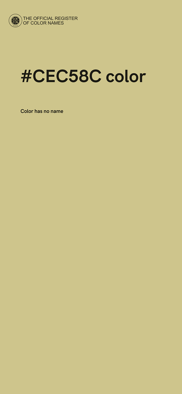 #CEC58C color image